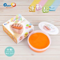 【Q-doh Reinvent 運動黏土】單盒-橘色-中軟-100g