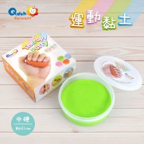 【Q-doh Reinvent運動黏土】單盒-草綠色-中硬-100g